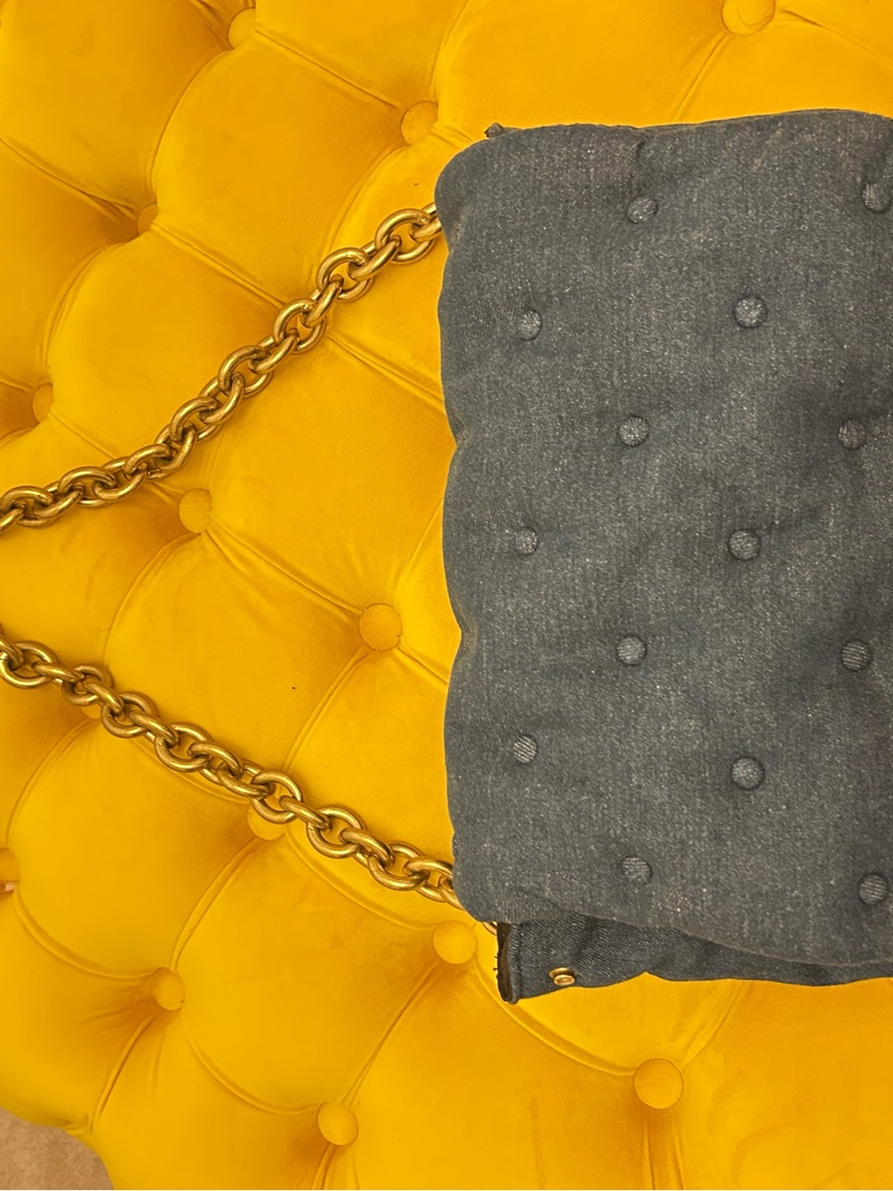 Zara Quilted Denim Handbag - Picture 16 of 16